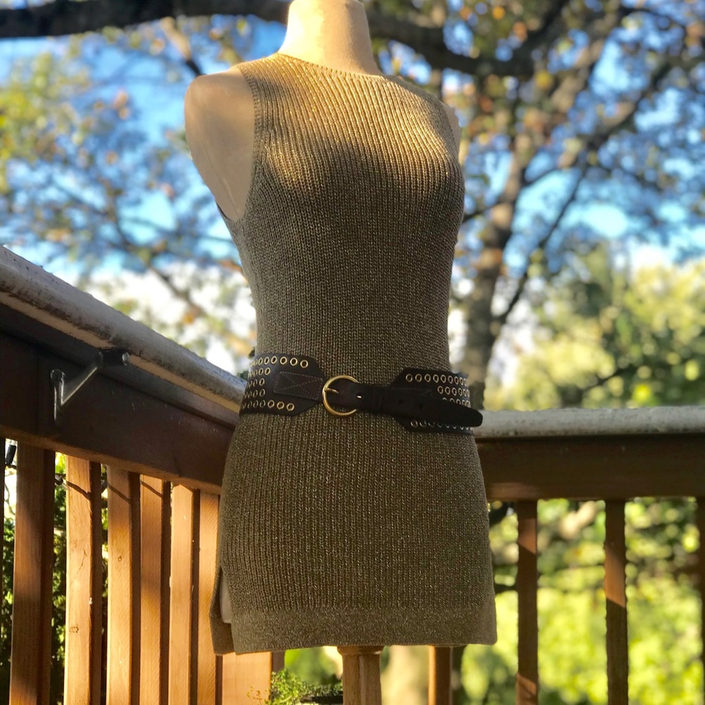 Ralph Lauren Metalic Sweater Tunic.  Extra Small